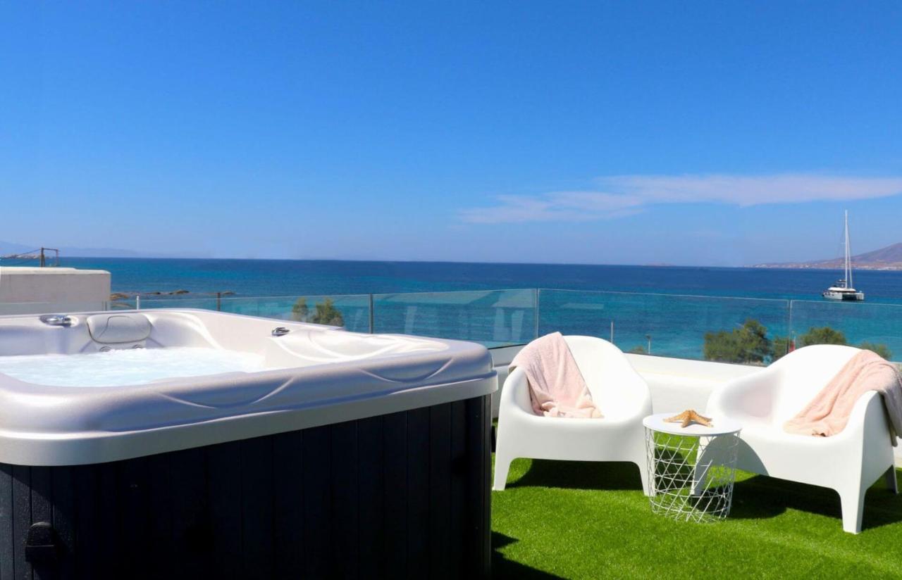 Beach Apartment Thalia With Hot Tub And Sea View Agios Prokopios (Naxos) Exterior foto